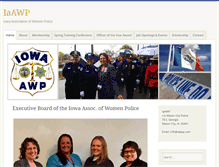 Tablet Screenshot of iaawp.com